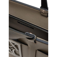 Armani Exchange Beige Artificial Leather Handbag