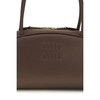 Miu Miu Brown Calf Leather Bos Taurus Handbag