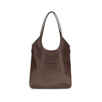 Miu Miu Brown Calf Leather Bos Taurus Shoulder Bag