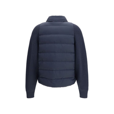 Brunello Cucinelli Blue Polyester Jacket
