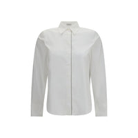 Brunello Cucinelli White Cotton Dress Shirt