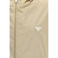 Prada Beige Recycled Polyamide Shell Jacket