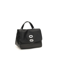 Zanellato Black Calf Leather Bos Taurus Shoulder Bag