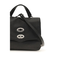 Zanellato Black Calf Leather Bos Taurus Shoulder Bag