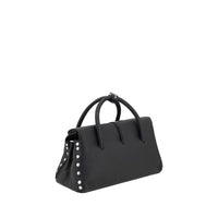 Zanellato Black Calf Leather Bos Taurus Shoulder Bag