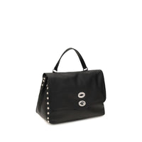 Zanellato Black Calf Leather Bos Taurus Shoulder Bag