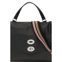 Zanellato Black Calf Leather Bos Taurus Shoulder Bag