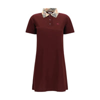 Burberry Bordeaux Cotton Casual Dress