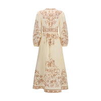 Zimmermann Beige Linen Casual Dress