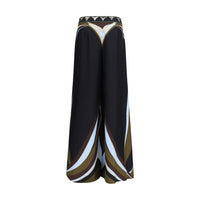 Emilio Pucci Black Silk Flared Pants