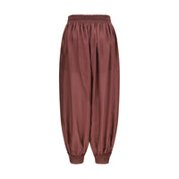 Zimmermann Bordeaux Silk Casual Pants