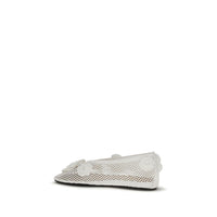 Ganni White Polyethylene Ballet Flats