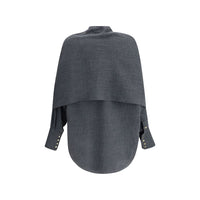 Darkpark Gray Wool Dress Shirt