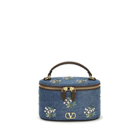 Valentino Garavani Blue Cotton Handbag