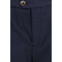 Brunello Cucinelli Black Cotton Chino Pants