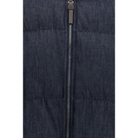 Brunello Cucinelli Blue Cotton Shell Jacket