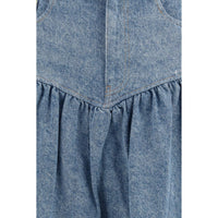 Ganni Blue Denim Skirt