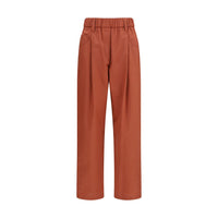 Brunello Cucinelli Orange Cotton Casual Pants