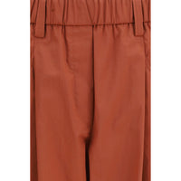 Brunello Cucinelli Orange Cotton Casual Pants