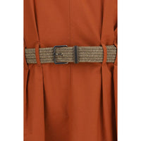 Brunello Cucinelli Orange Cotton Casual Dress