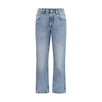 Brunello Cucinelli Blue Cotton Straight-Leg Jeans