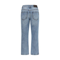 Brunello Cucinelli Blue Cotton Straight-Leg Jeans