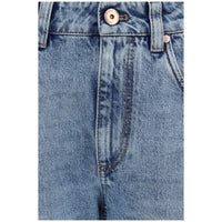 Brunello Cucinelli Blue Cotton Straight-Leg Jeans
