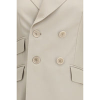Max Mara Beige Wool Oves Aries Blazer
