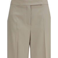Max Mara Beige Wool Oves Aries Bermuda Shorts