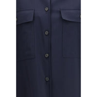 Max Mara Blue Wool Oves Aries Jacket