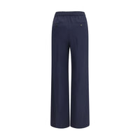 Max Mara Blue Wool Oves Aries Casual Pants