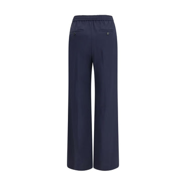 Max Mara Blue Wool Oves Aries Casual Pants