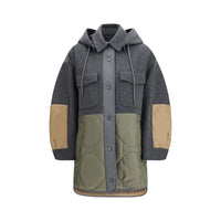 Max Mara Gray Wool Oves Aries Shell Jacket