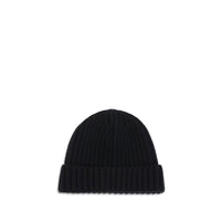 Prada Black Wool Oves Aries Beanie
