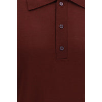 Valentino Bordeaux Wool Oves Aries Polo Shirt
