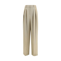 Saint Laurent Beige Wool Oves Aries Dress Pants