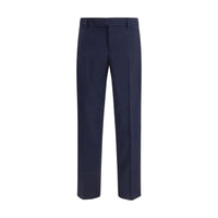 Fendi Blue Wool Oves Aries Dress Pants