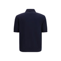 Balmain Blue Wool Oves Aries Polo Shirt
