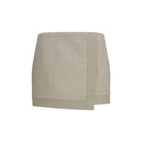 Balmain Beige Wool Oves Aries Mini Skirt
