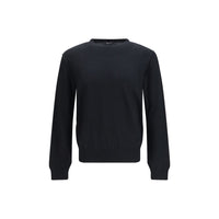 Aragona Cashmere Black Wool Oves Aries Sweatshirt