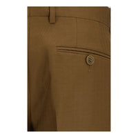 Burberry Brown Wool Oves Aries Dress Pants