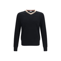 Burberry Black Wool Oves Aries Sweatshirt