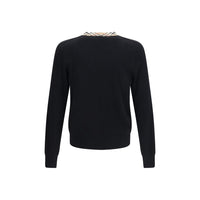 Burberry Black Wool Oves Aries Sweatshirt