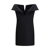 Balenciaga Black Wool Oves Aries Cocktail Dress