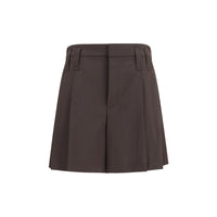 Brunello Cucinelli Brown Wool Oves Aries Bermuda Shorts