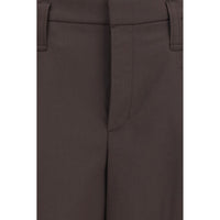 Brunello Cucinelli Brown Wool Oves Aries Bermuda Shorts