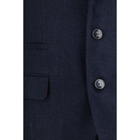 Brunello Cucinelli Blue Wool Oves Aries Two-Piece Suit