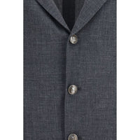 Brunello Cucinelli Gray Wool Oves Aries Blazer