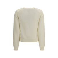 Maison Kitsuné Beige Wool Oves Aries Sweatshirt