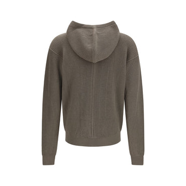 Rick Owens Gray Wool Oves Aries Hoodie